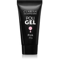 Claresa Poli Gel gel for gel and acrylic nails shade Pink 30 g
