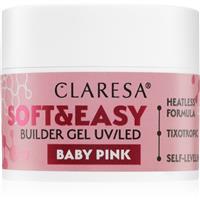 Claresa Soft&Easy Builder Gel gel base coat for nails shade Baby Pink 12 g