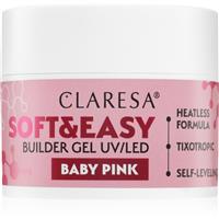 Claresa Soft&Easy Builder Gel gel base coat for nails shade Baby Pink 45 g
