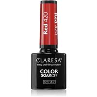 Claresa SoakOff UV/LED Color River gel nail polish shade Red 420 5 g