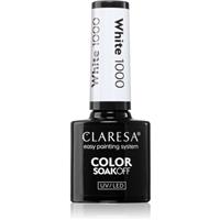 Claresa SoakOff UV/LED Color White gel nail polish shade 1000 5 g
