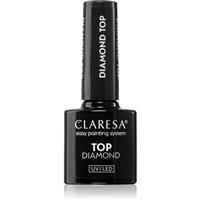 Claresa UV/LED Top Diamond No Wipe anti-effusion top coat for shine and protection 5 g