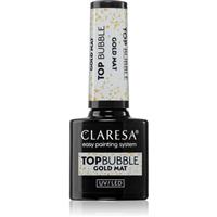 Claresa UV/LED Top Bubble gel top coat matt shade Gold 5 g