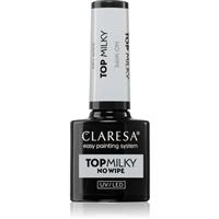 Claresa UV/LED Top Milky No Wipe gel top coat 5 g