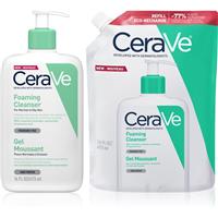 CeraVe Cleansers Foaming Cleanser set for normal to oily skin