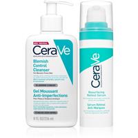 CeraVe Control Cleanser & Retinol Serum Duo set against imperfections in acne-prone skin