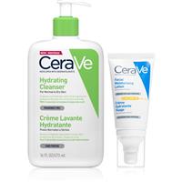 CeraVe Hydrating Cleanser set for hydrating and firming skin