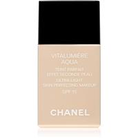 Chanel Vitalumire Aqua ultra-lightweight foundation for radiant-looking skin shade 22 Beige Ros SPF 15 30 ml