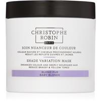 Christophe Robin Shade Variation Mask Baby Blond regenerating mask neutralising yellow tones 250 ml
