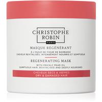 Christophe Robin Regenerating Mask with Prickly Pear Oil regenerating mask for dry, damaged, chemically treated hair 250 ml