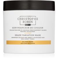 Christophe Robin Shade Variation Mask Nourishing Cream Mask for Hair Shade Golden Blond 250 ml