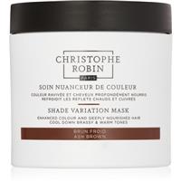 Christophe Robin Shade Variation Mask Nourishing Cream Mask for Hair Shade Ash Brown 250 ml