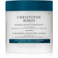 Christophe Robin Purifying Scrub With Sea Salt deep cleansing scrub with sea salt 250 ml