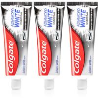 Colgate Advanced White Charcoal whitening toothpaste with activated charcoal 3x75 ml