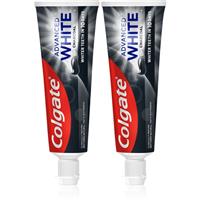 Colgate Advanced White Charcoal whitening toothpaste with activated charcoal 2x75 ml