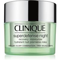 Clinique Superdefense Night Recovery Moisturizer moisturising night cream to treat the first signs of skin ageing 50 ml
