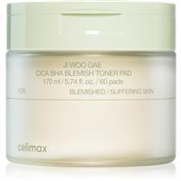 celimax Ji Woo Gae Cica BHA Blemish Toner Pad exfoliating pads for sensitive acne-prone skin 60 pc