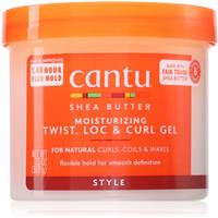 CANTU Shea Butter Moisturizing Twist, Loc & Curl Gel styling cream for definition and shape 370 g