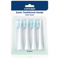 Concept Perfect Smile Daily Clean toothbrush replacement heads for ZK4000, ZK4010, ZK4030, ZK4040 4 pc