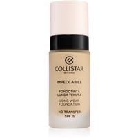 Collistar Impeccabile Long Wear Foundation long-lasting foundation SPF 15 1N Avory 30 ml