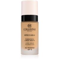 Collistar Impeccabile Long Wear Foundation long-lasting foundation SPF 15 4N Sand 30 ml