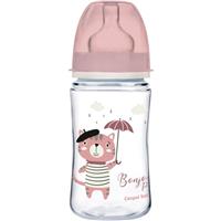 Canpol babies Bonjour Paris baby bottle 3m+ Pink 240 ml