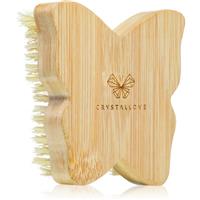 Crystallove Bamboo Butterfly Agave Body Brush massage brush for the body 1 pc