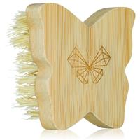 Crystallove Bamboo Butterfly Agave Body Brush Travel Size massage brush for the body 1 pc