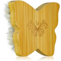 Crystallove Bamboo Butterfly Agave Face Brush Travel Size massage brush for face and dcollet 1 pc