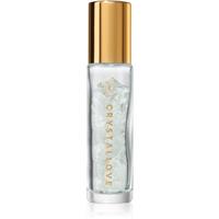 Crystallove Clear Quartz Oil Bottle roll-on with crystals refillable 10 ml