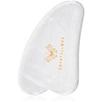 Crystallove Clear Quartz Gua Sha massage tool 1 pc