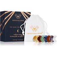 Crystallove Energy Crystals The Seven Chakra Moons massage tool 7 pc