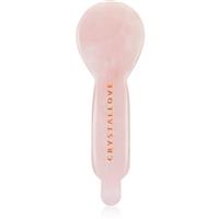 Crystallove Rose Quartz Spoon Eye Gua Sha eye massage tool 1 pc