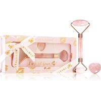 Crystallove Rose Quartz Selflove Set massage roller for face and massage tool