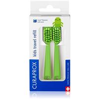 Curaprox Kids Travel refill spare heads for toothbrushes Green 2 pc