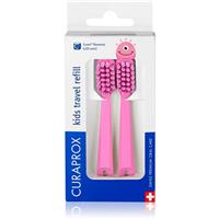 Curaprox Kids Travel refill spare heads for toothbrushes Pink 2 pc