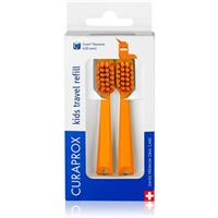 Curaprox Kids Travel refill spare heads for toothbrushes Orange 2 pc