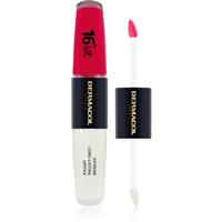 Dermacol 16H Lip Colour long-lasting lipstick and lip gloss shade 04 Revenge Red 2x4 ml