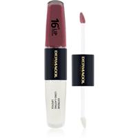 Dermacol 16H Lip Colour long-lasting lipstick and lip gloss shade 12 Trouble Free 2x4 ml