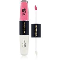 Dermacol 16H Lip Colour long-lasting lipstick and lip gloss shade 15 Dazzling Diva 2x4 ml