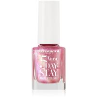 Dermacol 5 Day Stay Aura long-lasting nail polish with pearl shine shade 69 Rose Glow 11 ml