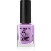 Dermacol 5 Day Stay long-lasting nail polish shade 65 Cloudy Lilac 11 ml
