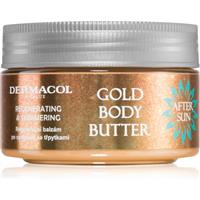 Dermacol After Sun regenerating body cream with glitter 200 g