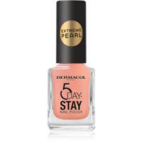 Dermacol 5 Day Stay Extreme Pearl nail polish with pearl shine shade 2 11 ml