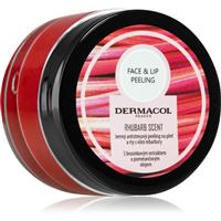 Dermacol Face & Lip Peeling Rhubarb sugar scrub for lips and cheeks 50 ml