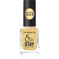 Dermacol Infinity 5 Day Stay long-lasting nail polish shade 63 Gold 11 ml