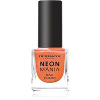 Dermacol Neon Mania nail polish shade 2 Orange Glow 5 ml