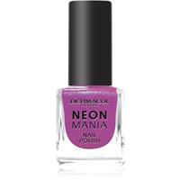 Dermacol Neon Mania nail polish shade 3 Purple Pulse 5 ml