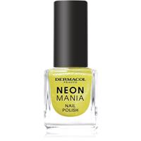 Dermacol Neon Mania nail polish shade 4 Lemon pop 5 ml