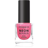 Dermacol Neon Mania nail polish shade 5 Bubblegum pink 5 ml